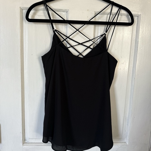 Express Black Cut Out Camisole Top - Picture 4 of 6